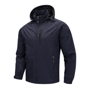 TECTOP Mens Hooded Bomber Jacket Waterproof Military Tactical Windbreaker Outdoor Cycling Coat