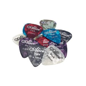 OEUVR 5pcs Guitar Picks Guitar Pick Mixed Color Color Random Celluloid Color Celluloid Picks Guitar Accessories Thickness 0.46-1.5 Guitar Pick Original Sound Guitar Music