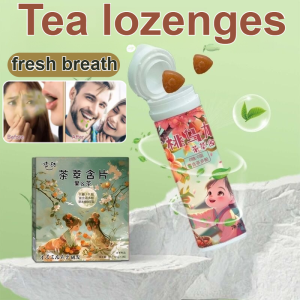 Tea Flavor Lozenges Breath Freshener Chewable Tablets Sugar Free Candy Snack Moisturizing Throat