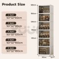 Yuumi New Large Space Transparent Almari Baju Plastik Cabinet Storage Box Cabinet Kitchen Chest Drawer Kabinet Dapur Wardrobe Clothes Cupboard 衣橱. 