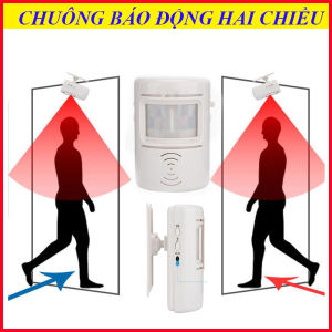 Chuông báo động hai chiều cảm biến hồng ngoại ban ngày báo khách ban đêm báo trộm
