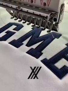 Shipped from China [BIN] Spot Goods   Korean Style Mardi Womens Sweatshirt Little Daisy Jin Gao Yin Same Style Embroidered Letters Round Neck Top Embroidered Version