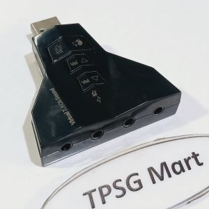 Card âm thanh / USB Sound Card Virtual 7.1 (Dạng phi thuyền 4 lổ)