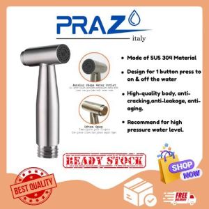 🔥READY STOCK🔥 PRAZO SUS 304 Stainless Steel Toilet Bidet Sprayer Head and Bathroom Water Sprayer Head