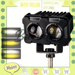 Powerful Mini LED Motorcycle Driving Light – 40W Waterproof Dual Color Compact Design for Off-Road Adventures