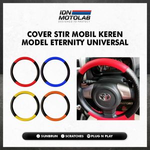 BISA COD - Sarung Stir Penutup Cover Tutup Pelindung Steer Stir Mobil Toyota Honda Mitsubishi Suzuki Nissan Daihatsu Alya Eternity Universal Murah dan Berkualitas