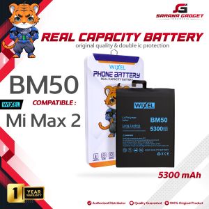 WIXEL Baterai XiaoMi Mi Max 2 BM50 Double Power Original Real Capacity Batre Batrai Battery Handphone HP MiMax Ori Dual BM 50 Xiao Mi