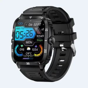 (HD1)2026 Waterproof Sport Smartwatch with 1.96-inch HD Display Bluetooth Calling Health Monitor & Control Jam Pintar Sukan Kalis Air 2026 dengan paparan HD 1.96-inci Panggilan Bluetooth Pemantau Kesihatan & Kawalan