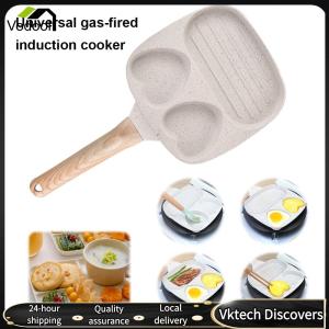 【Vodool】 Eggs Frying Pan for Breakfast Pancake Burger Sandwiches Nonstick Easy Clean Pancake Pan for Gas Stove Induction Cooker