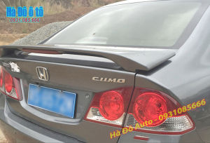 Đuôi Gió Honda Civic 2005 2006 2007 2008 2009 2010 2011 2012 2013 Mẫu Có Đèn - Đuôi Gió Civic 2005/2013 Hàng Mộc Chưa Sơn