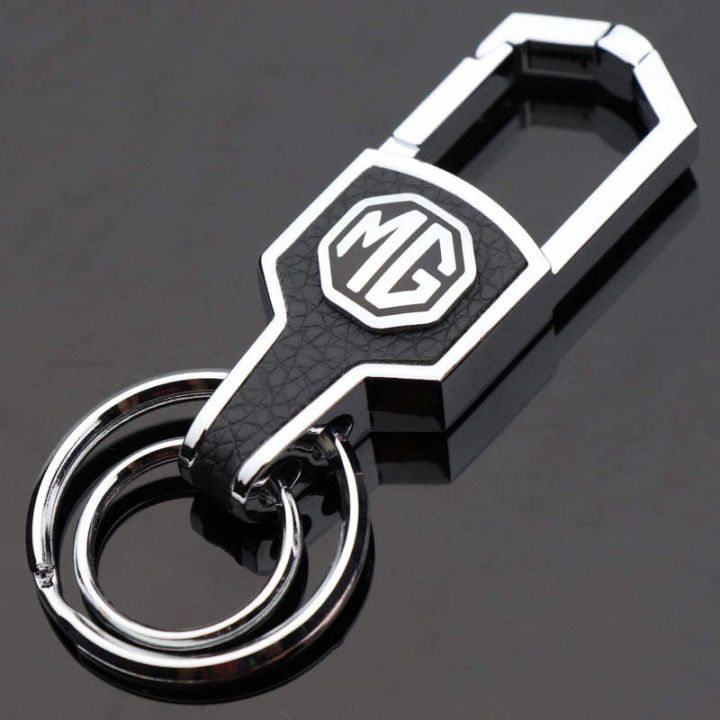 Keychain Car Logo Key Case Leather Car Bluetooth Key Case Car