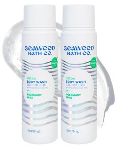 Seaweed Bath Co. Hydrate Body Wash Citrus Vanilla 12 oz (Pack of 2) Foaming Shower Gel Cleanser with Natural Ingredients Vegan Paraben and Sulfate Free for Women and Men