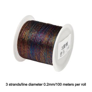 MUNCHX Màu chuyển sắc Dây macrame 02-08mm Kết cấu dây thừng Dây bện Chất lượng cao Đầy màu sắc Dây Dệt Làm vòng tay