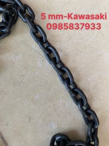 Dây xích chịu lực 5 mm 4 m Kawasaki Nhật dùng móc buộc cẩu kéo an toàn hiệu quả dễ dàng tuổi thọ cao