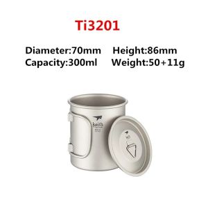 Keith Titanium Cup Titanium Water Mugs Folding Handle Single Wall Cup Outdoor Camping Travel Hiking Cups With Lid 220ml-900ml2026