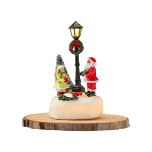 MYTHIS Multicolor Christmas Light Figurine Christmas Tree Cartoon Santa Snowman Mini Decorative Light Creative Waterproof Christmas Pathway Light Figurine Home Decoration