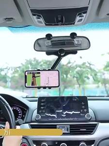 Universal Car Rearview Mirror Phone Holder 360 Degree Rotation Car Phone Holder Mount Stand For Dash Cam GPS Smartphone Bracket