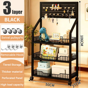 Multi Layer Convenience Store Display Rack Mobile Snack Beverage Toy Storage Shelf