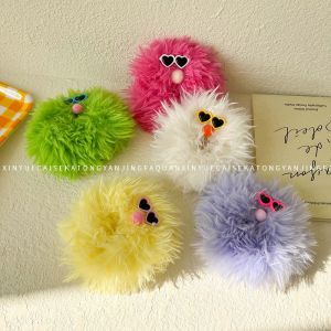 grace"Long-haired big-eyed cute furry hair band autumn and winter large monster hair rope