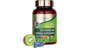 zooone- 60pcs Lutein Eye Vitamins Supplement Nutritional Supplement for Macular Health & Dry Eye Support Contains Lutein Zinc Vitamins C/E & Zeaxanthin