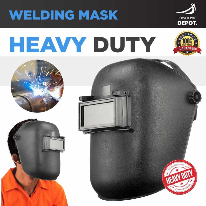 Welding Mask Heavy Duty Industrial | Topeng Kimpalan Muka Penuh | Perlindungan Mata Sinaran Cahaya Intense Haba dan Bahaya Kimpalan | Welding Helmet Face Shield Heat Shield