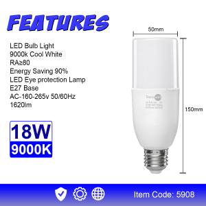 🅷🆆 Decovolt Energy Saving LED Eye protection Lamp High quality bulb LED light 9000k Cool White T4