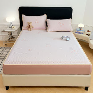 SUNLIGHT HOME Ice Bean BedsheetCooling Fitted Bed SheetBreathable Mattress Protector
