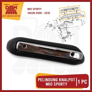 Pelindung Knalpot MIO SPORTY 2008 (PSP) Cover Tutup Tameng Kenalpot Mio Sporti Soul GT Plastik  Besi