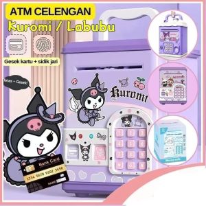 mainan anak cewek perempuan tas atm bank brangkas celengan mini