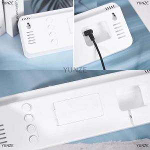 [COD] YUNZE นาฬิกาติดผนังดิจิตอลขนาดใหญ่แสดงอุณหภูมิและความชื้นเป็นสัปดาห์นาฬิกาปลุกตั้งโต๊ะ LED อิเล็กทรอนิกส์ปรับความสว่างได้