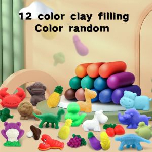 Colored Clay Toy Hamburger nNoodle Machine ice Cream Machine set 3-in-1 Non-toxic Childrens Colored Clay Mold Kindergarten Handmade Clay Material Plasticine Toy