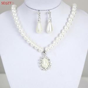 🚚【Local Express Delivery】🚚 Elegant Drop Earrings Chain Necklace Wedding Party Jewelry Set