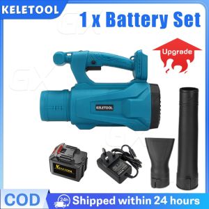 Cordless Electric Air Blower 6 Speed Handheld Leaf Blowers Dust Collector Sweeper Battery Vacuum Blower Clean Fallen Leaves Dust Snow Tool