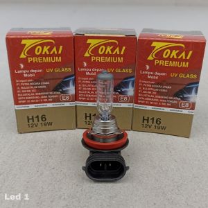 Lampu Bohlam Dop Halogen Mobil Foglamp H16 12V 19W Tokai