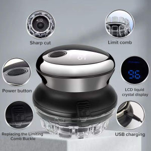 ชุดเสริมสวยหลายแบบจอแสดงผลดิจิตอลเครื่องโกนหนวดไฟฟ้าเคราไฟฟ้ามีดโกนแห้งเปียกผู้ชายใบหน้าและร่างกายโกนหนวด0มม