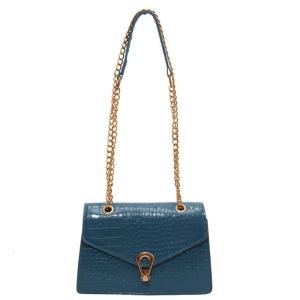 Alligator Print Crossbody Bag Shoulder Bag for Girl Women Solid Color Travel Bags Fashion Leisure Trendy Mini Square Bag