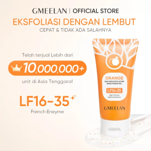 GMEELAN Orange Exfoliating Gel Blackhead Remova Peeling Face Mengangkat Sel Mati Mencerahkan Wajah Eksfoliasi + Gluta Whitening