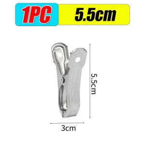 🔥🔥10Pcs Large Towel Clips Stainless Steel Multipurpose Clothespins Clothes Pegs Pins Hanger Clamp Home Storage Accessories S/M/L