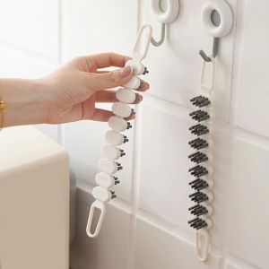 VGLPOP 3pcs Bendable Faucet Cleaning Brush Soft Bristle Flexibility Slot Cleaning Brush Durable Multi-functional Clean Tool Kitchen Bathroom