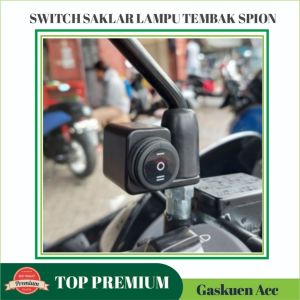 Switch Saklar Lampu Tembak 3 Pin On Of On Di spion Motor Universal Motor