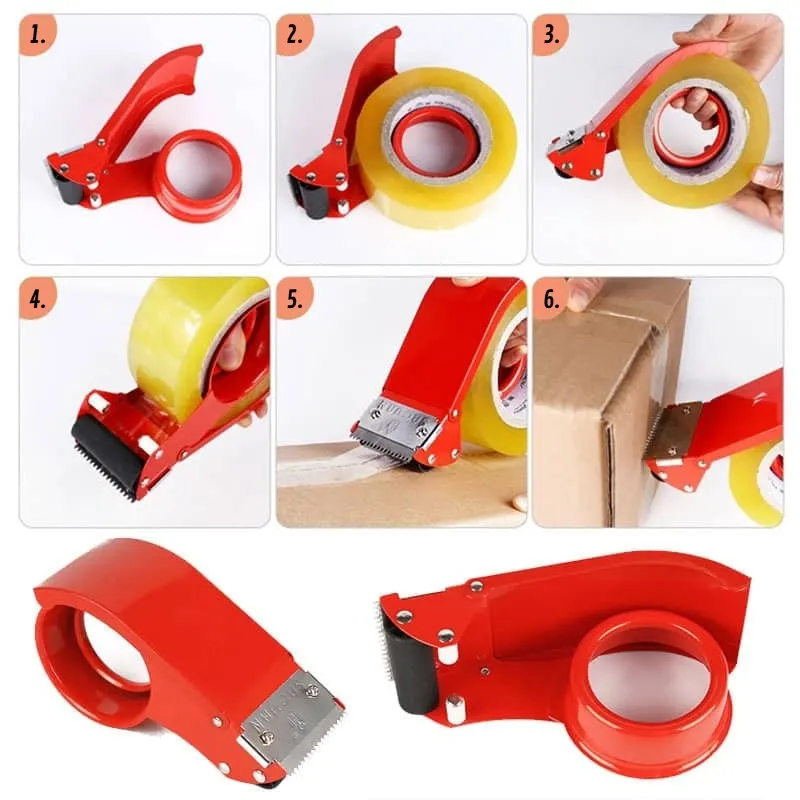 Metal OPP Tape Cutter Tape Dispenser 48mm Carton Packaging Sealer