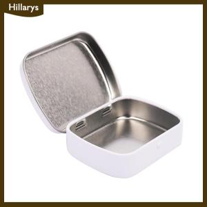 [Hillarys] Survival Kit Small Empty Metal Black Flip Storage Box Case For Key Candy