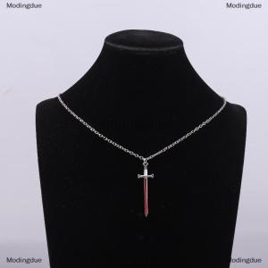 [COD] Modingdue Fashionable And Beautiful Simulate Sword Heart Necklace Set Elegant Men And Women Sweater Chain Collarbone Chain Couple Gift