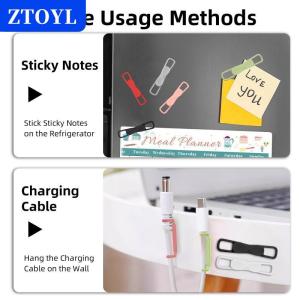 [COD]🔥🔥🔥ZTOYL 2 3 6Pcs Magnetic Multifunction Silicone Adjustable Pen Stand Tablet Fixed Touch Pen Clips For Office Accessories Organizer