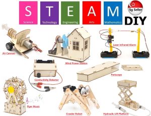 STEM for Kids Science Toy - Kids DIY Science Electric Handmade Model Blocks Kits Toys - School Science