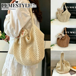 Korean Woven Shoulder Bag Lazy Style Vacation and Leisure Large Capacity Holiday Beach Handbag Bag