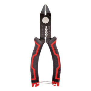 High Strength 6.5Inch Wire Stripping Pliers with Clear Scale Marking Cable Crimper Cutter Tool for Accurate Adjustments