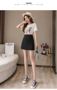 Chân váy chữ A ngắn lưng cao MADELA có quần trong chống lộ - CVAN01