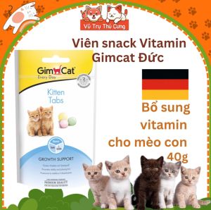 Viên snack dinh dưỡng bổ sung Vitamin cho Mèo Con GimCat 40g