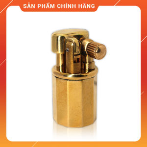 Hộp Quẹt Bật Lửa Xăng Đá Mini Đồng Z65 Thiết Kế Đẹp Độc Lạ Màu Vàng Trơn - Dùng Xăng Bấc Đá Cao Cấp